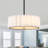 5 - Light 19.69''  Fabric Pleated Drum Chandelier-181783366