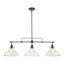 Luminaire suspendu pour îlot de cuisine 3 lumières Alauna