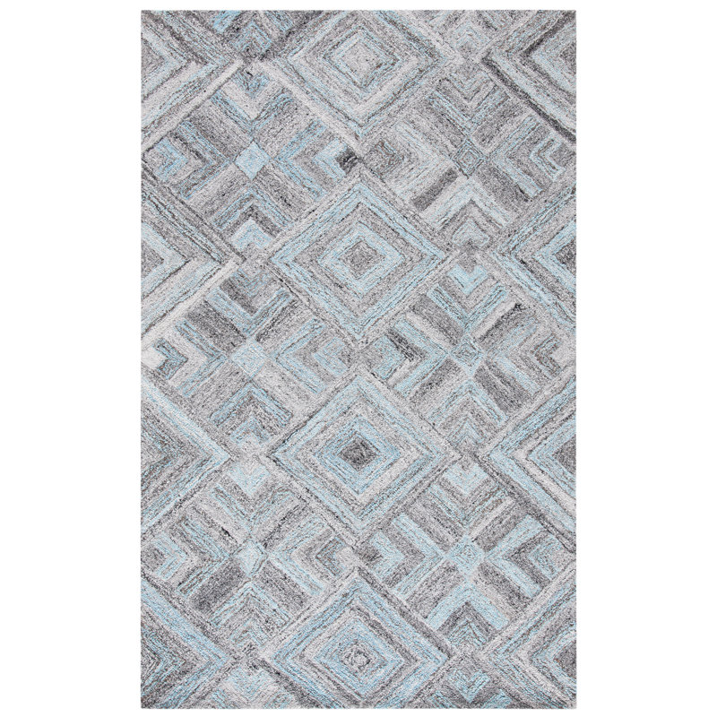 Glencoe Hand Tufted Performance Geometric Rug, Rectangle 6' x 9'