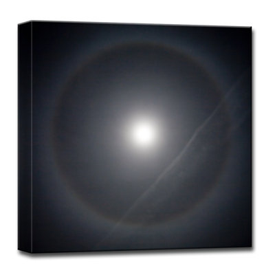 « moon halo », impression sur toile enroulée