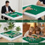 Table carrée pliante à cartes avec feutre vert, plateaux à puces et porte-gobelets pour 4 joueurs, table de poker et de Mahjong portable et durable