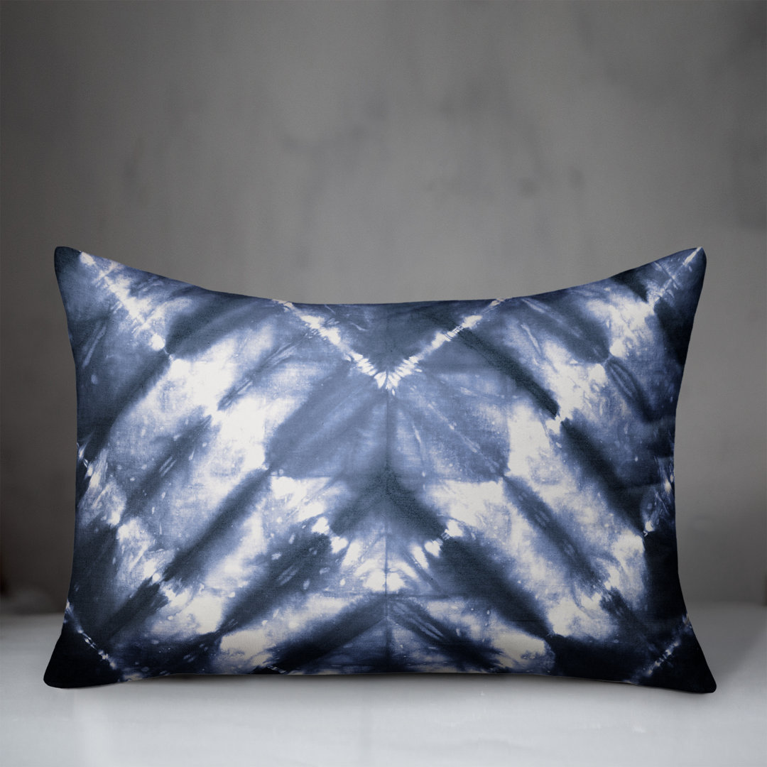 Shibori Pattern Outdoor Lumbar Pillow Designs Direct Creative Group