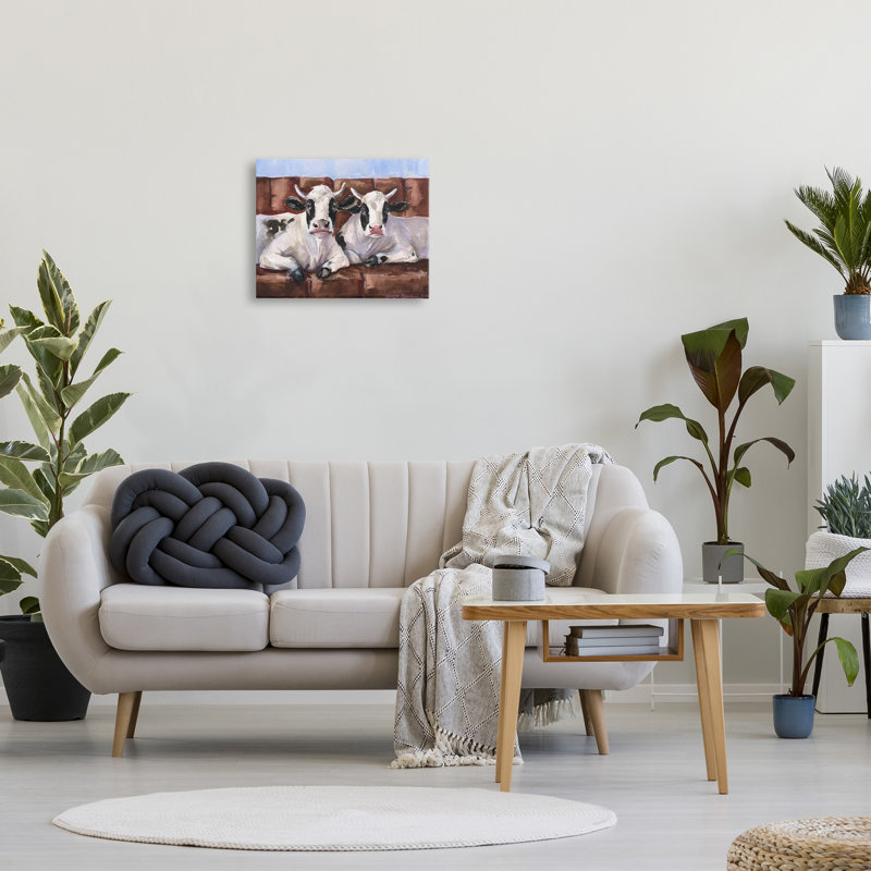 «Cows on Farmhouse Couch» par GeorgeDyachenkoArt, H 16 po x l 20 po