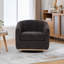 Fauteuil demi-tonneau pivotant en chenille de 31,89 pouces de largeur par 31,89 pouces en chenille par Modern Home Accent Seating