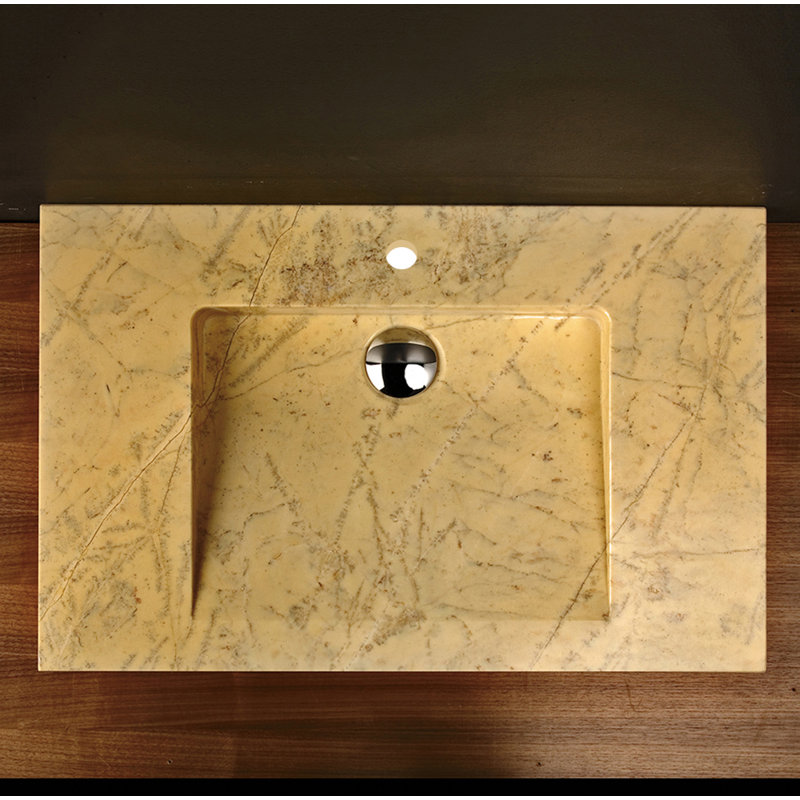 27.62'' W Single Stone Vanity Top, Amarillo Triana, Single Hole Faucet