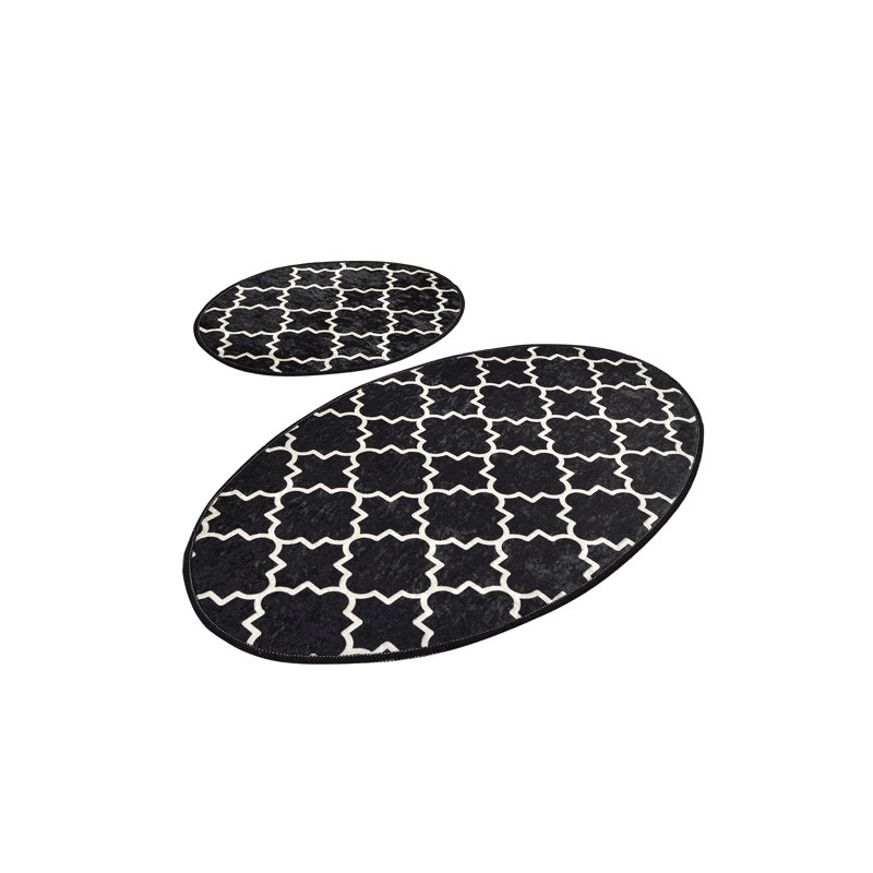 Ensemble de tapis de bain Monongahela, Noir