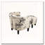 Chaise d'appoint et repose-pieds