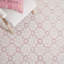 Sharene Floral Handwoven Wool Ivory/Red Area Rug-1580340737