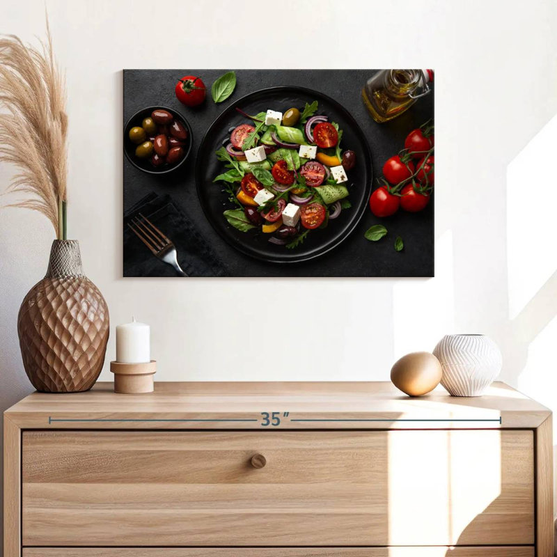 Yarlin Zesty Greek Salad, 16" H x 24" W