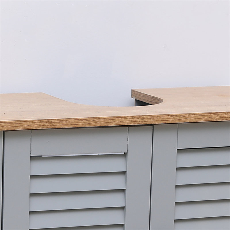 Abishek 23.6cm Single Bathroom Vanity Base Only in Grey