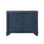 Console rétro 40 "avec tablette de rangement réglable - Table d'entrée bleu marine pour couloir, salon, vestibule | Table de canapé en pin massif