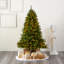 Arbre de Noël artificiel épinette vert avec lumières claires/blanches-1570185929