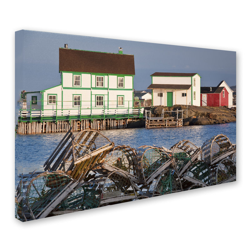 Cliffton «Lobster Traps», reproduction de photo sur toile tendue, H 22 po x l 32 po x P 2 po