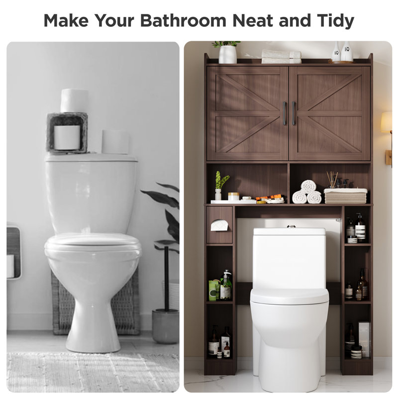 Armoire de rangement au-dessus de la toilette, Espresso