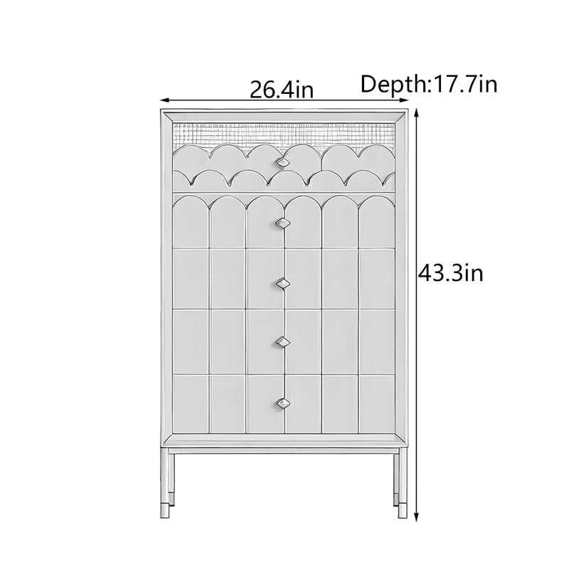 Armoire d'entrée Mid-Century
