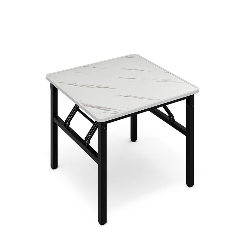 Reyner Metal Base Dining Table, 51cm H x 60cm L x 60cm W