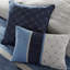 Édredon 7 pièces bleu marine - grand, microsuède avec détails d'oreiller 16 x 16