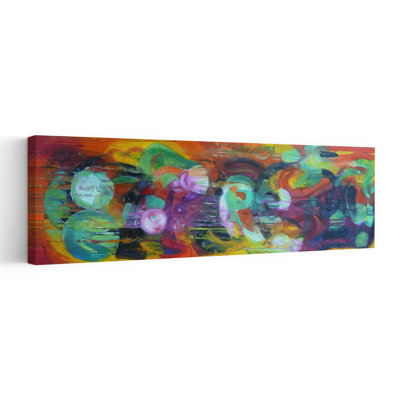 Vibrant Abstract Circles Abstract Bold Colorful Wall Art