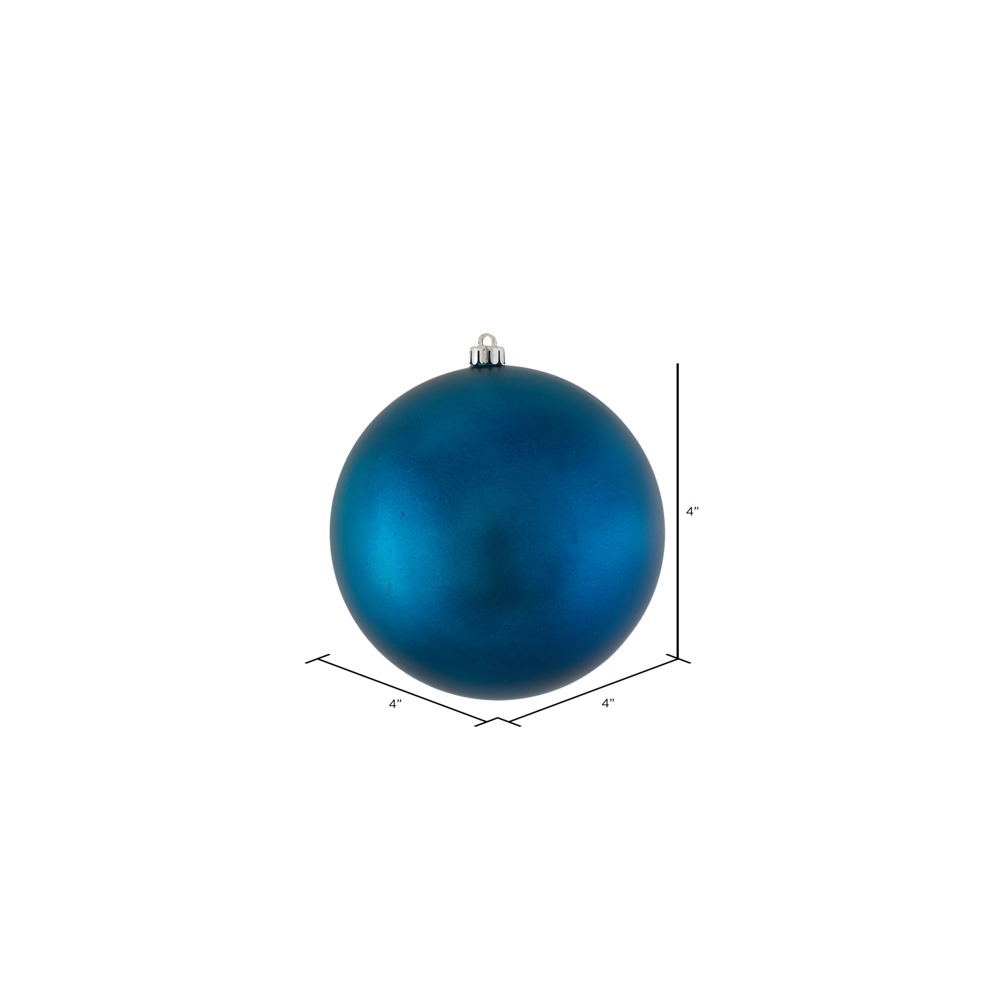 Holiday Décor Ball Ornament, Sea Blue 