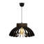 Lustre noir élégant, design scandinave, câble réglable | Structure en panneau de fibres à densité moyenne de 0,1 po d'épaisseur | Diamètre du capuchon: 21,3 po, longueur du capuchon: 11,8 po, hauteur totale: 25,6 po | Douille E27, 40 W maximum | Parfait pour les salles à manger et les espaces de vie modernes-1898836434-1962286198-1962286197