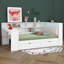 Lit plateforme double en bois avec tête de lit tapissier à DEL, tablettes de rangement, 2 tiroirs, chargement USB, couleurs ajustables et bureau intégré-1421901889-1421901903