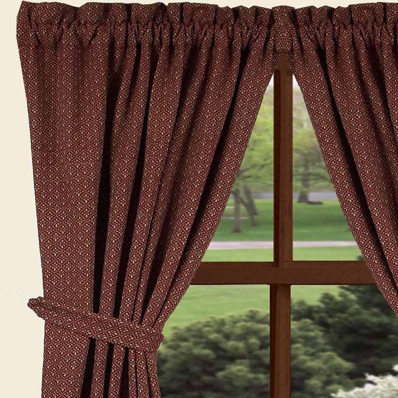 Parramatta Cotton Room Darkening Curtain Pair, 86" W x 84" L