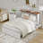 Queen Murphy Bed With 2 Drawers & Built-in USB Charging Port, Mattress Not Included