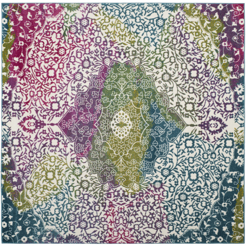 Shaddix Performance Oriental Rug, Square 6'7"