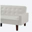 Canapé à accoudoirs carrés en similicuir 74,41 po Noda-1720075544