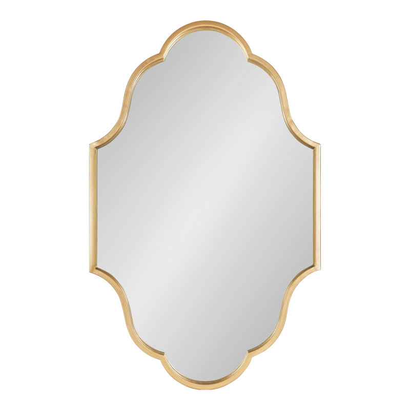 Passabe Aluminium Mirror, 23" x 37", Gold