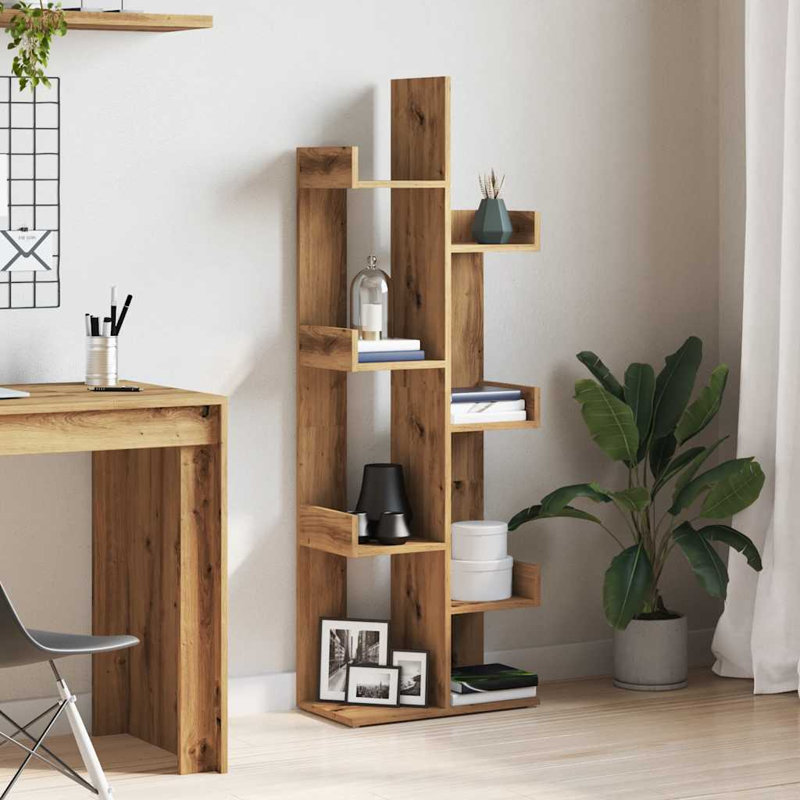 Alviva 140cm H x 48cm W Bookcase, Artisan Oak