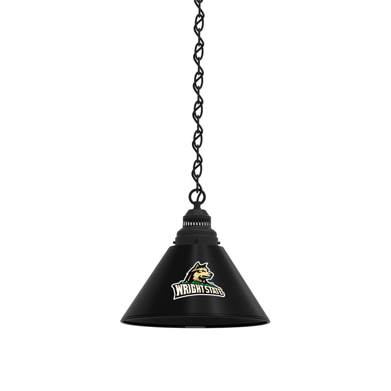 1 - Light Single Pendant, Black, Wright State Raiders