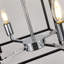 Lustre suspendu moderne 18 lumières noir et chrome 18 po-321073731