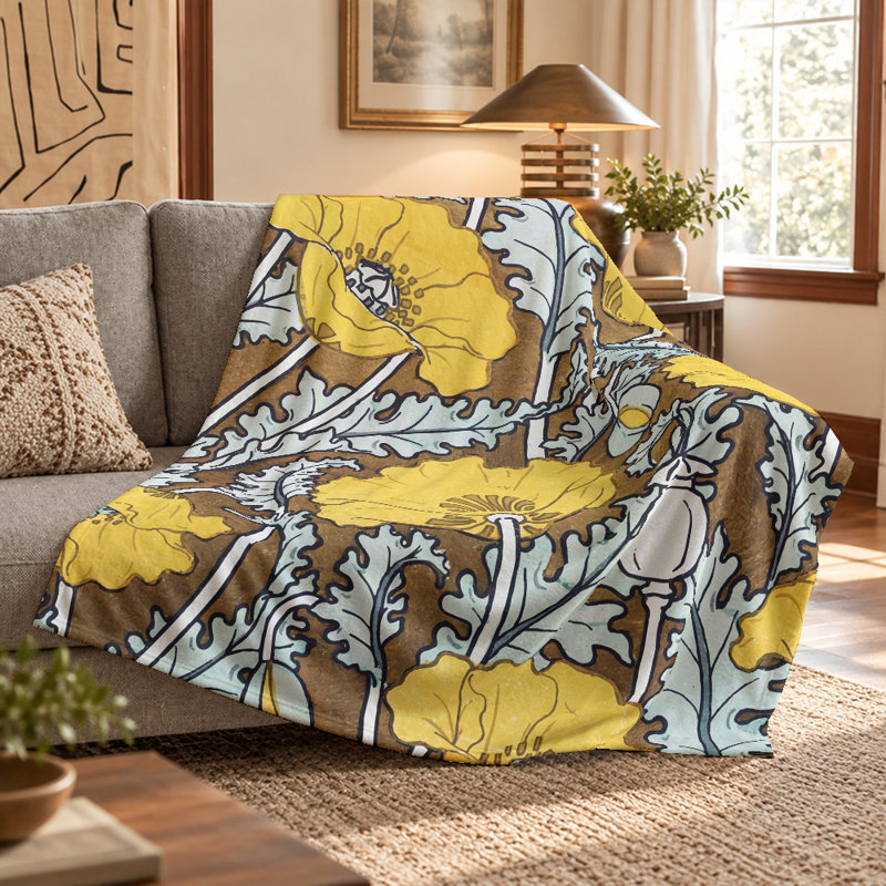 Quilted Throw Blanket, 50x60in