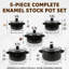 Enamel Pots Set 3.1L Enamelware Stock Pot