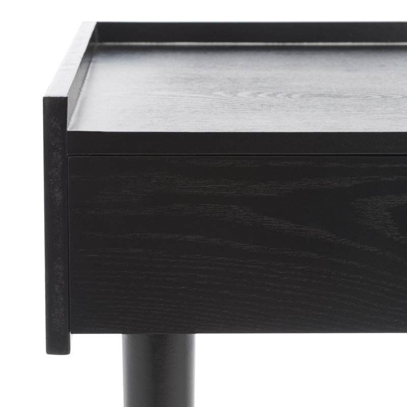 Attis Writing Desk, Black, Black