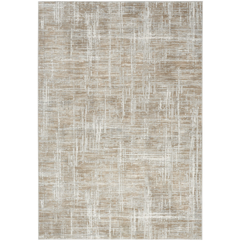 Brayden Studio® Friderika 7'10" x 9'10" Beige Grey Modern Indoor Rug