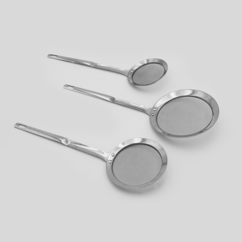 Cook Pro 3-Piece Stainless Steel Fine Mesh Strainer Set