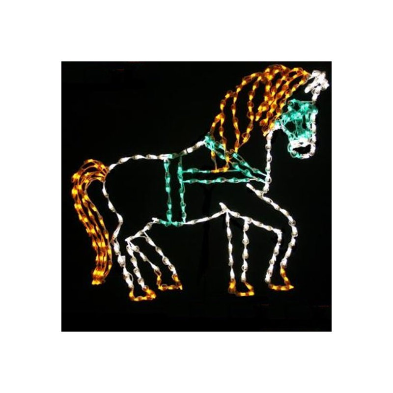 Cheval victorien éclairé