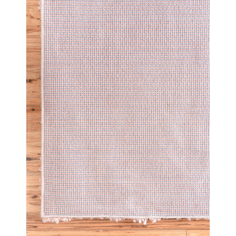 Tapis rose à poils longs Candas, Rectangle 7 pi 10 po x 10 pi