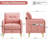 George 31" W  Modern Upholstered Chenille Tufted Armchair with Storage Pockets-490566043