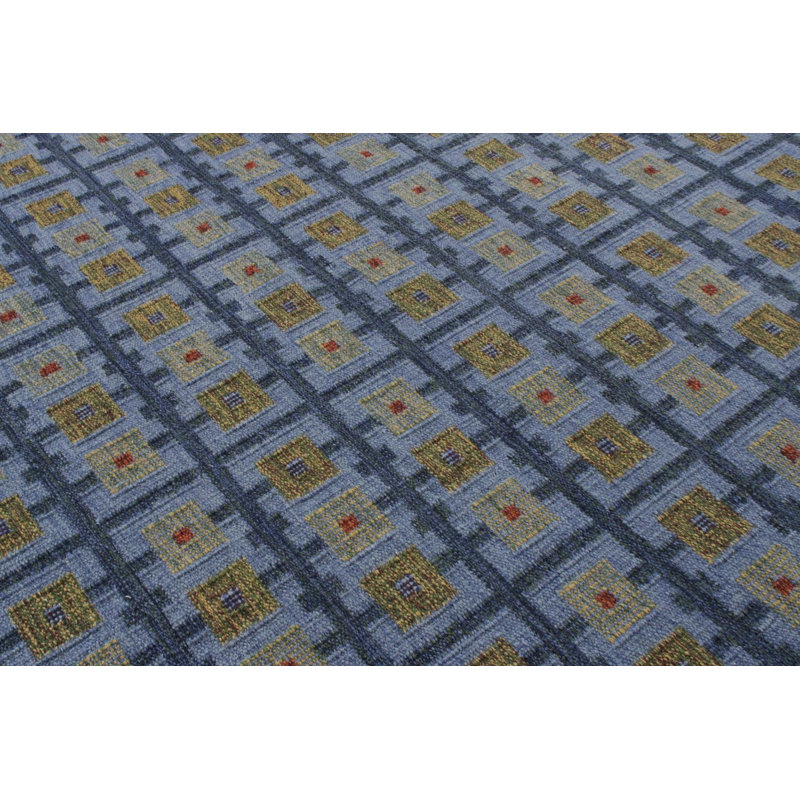Scandinavian Wool Geometric Area Rug, Rectangle 5' x 7'