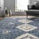 Hassan Geometric Blue Area Rug