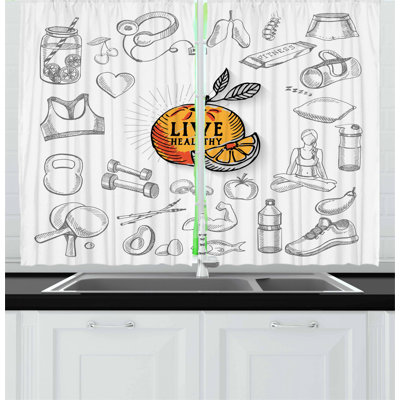 Pointed Kitchen Curtain