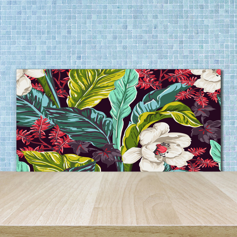 50cm W x 100cm L Glass Peel and Stick Panel