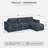 Boneless L-Shaped Wide Corduroy Compression Sponge Sofa 3-Seater Cloud Boneless Sofa, No Assembly Required-1955772370