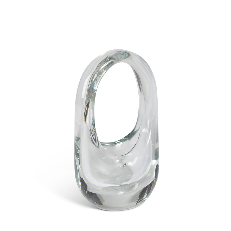 Mia Vase, Clear, Small, 6 pieces, 7.9" H x 4.5" W x 2.8" D