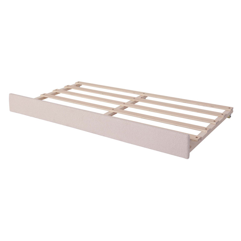 Upholstered Daybed with Smart LED Lighting and Trundle, a Functional and Stylish Addition for Modern Living Spaces, Twin