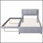 Lit plateforme tapissier avec lit gigogne réglable pour plus de sommeil ou de rangement, parfait pour les chambres modernes-1521181944
