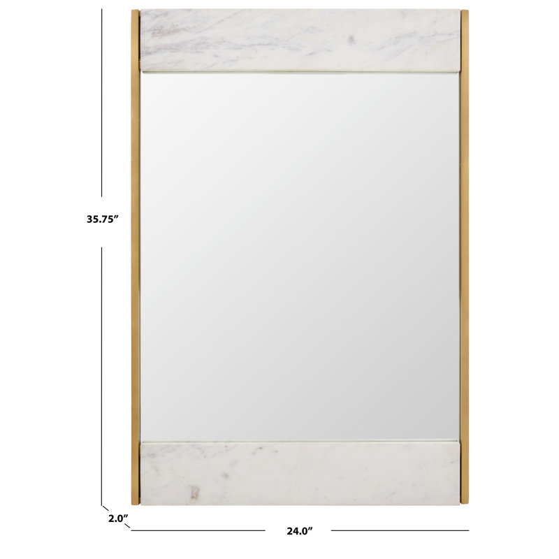 Albertine Metal Flat Wall Mirror